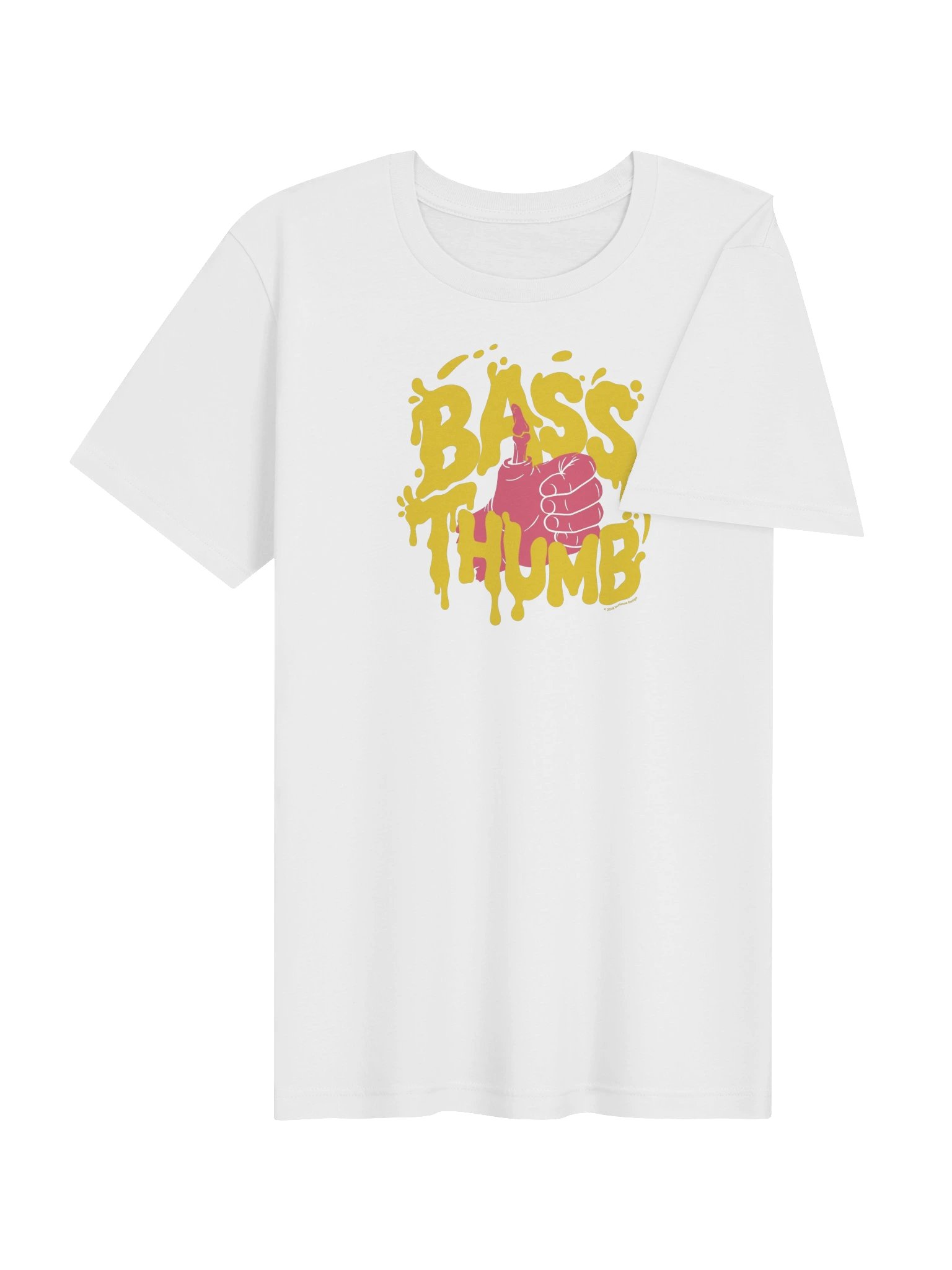 Bass Thumb Fishing Tee - Yellow/Pink product image (22)