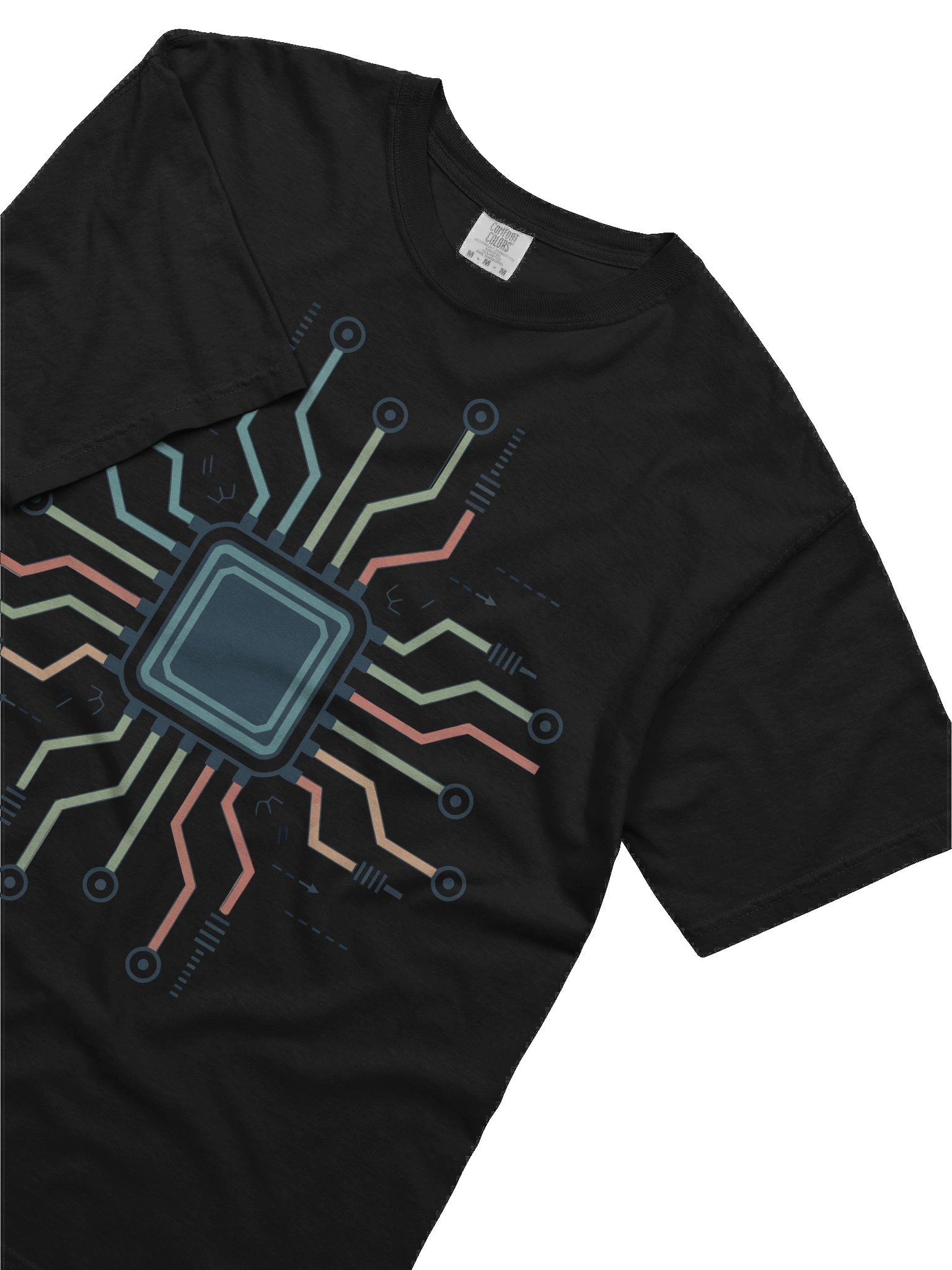 Cpu circuitry V-Neck Tee, Funny Engineer Shirt, Gift for Engineers, Unisex Logic Tee, Engineering Humor Top product image (5)