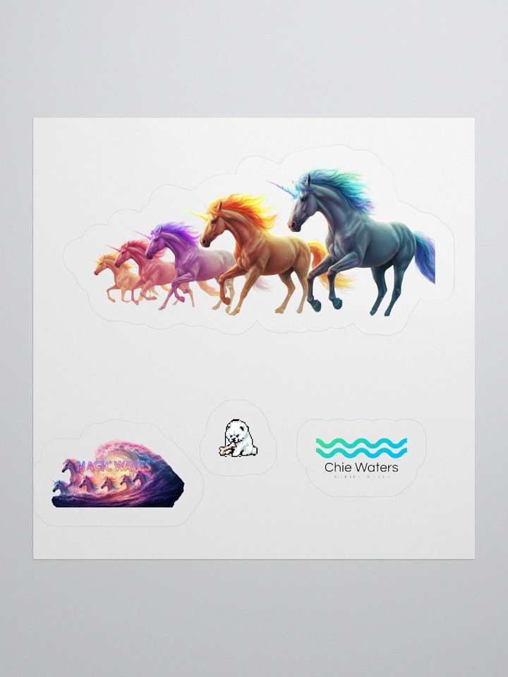 Fantastical Unicorns Kiss Cut Sticker Set product image (2)