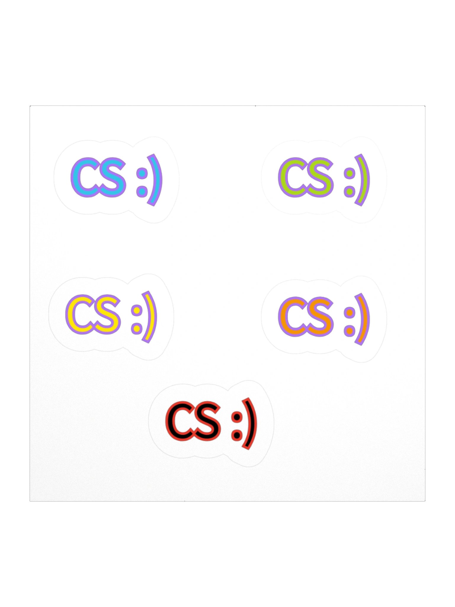 CS :) Sticker 5PK product image (1)