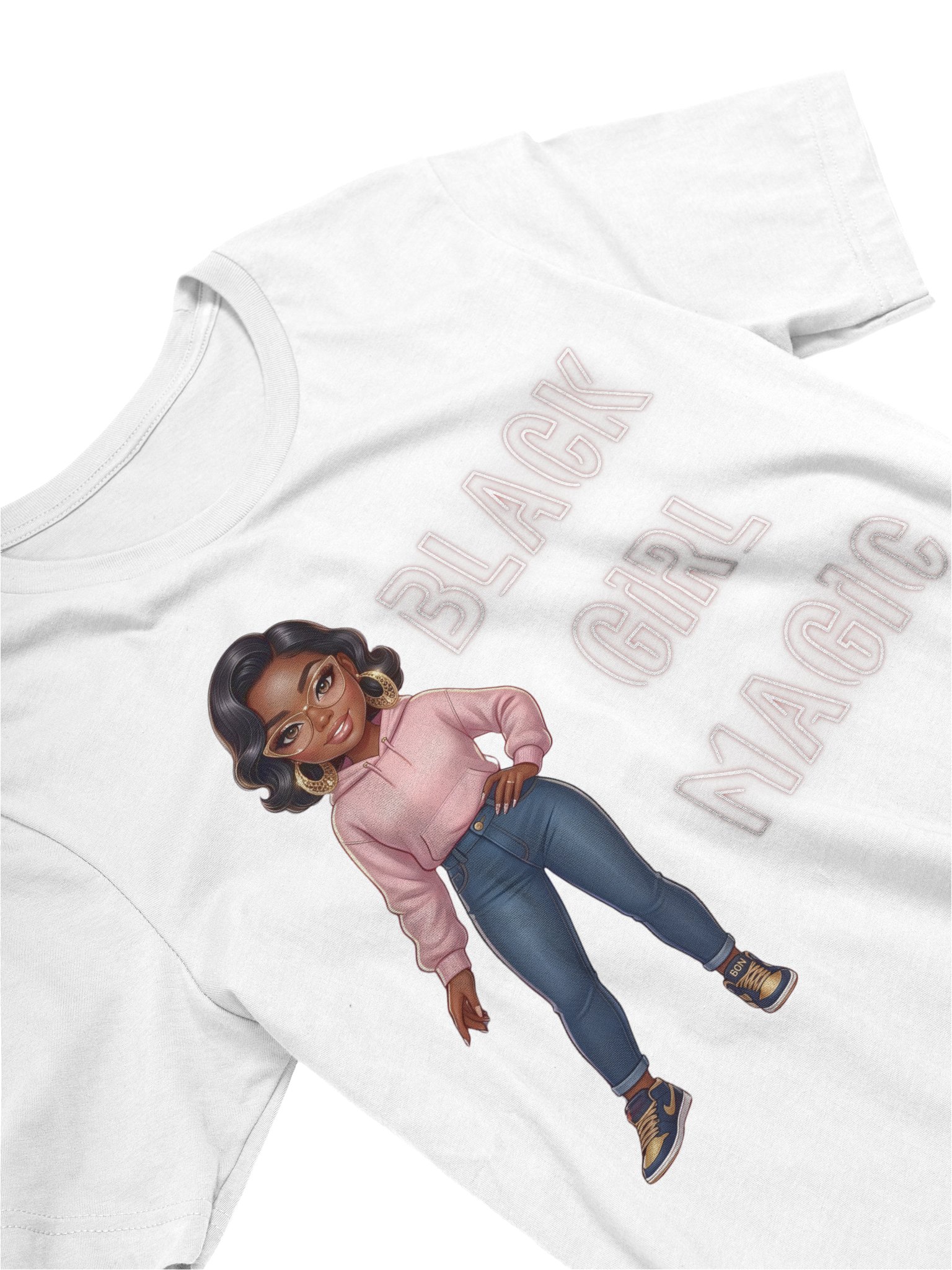 Black Girl Magic Pink Hoodie T-Shirt product image (3)