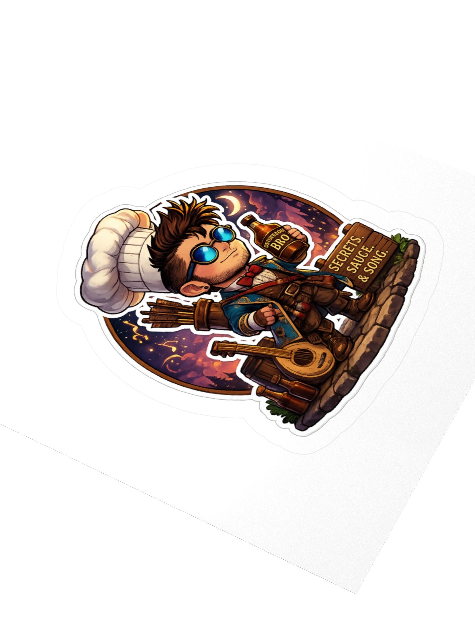 🔥 Secrets, Sauce & Song – Ollie Ostoferson Sticker product image (12)