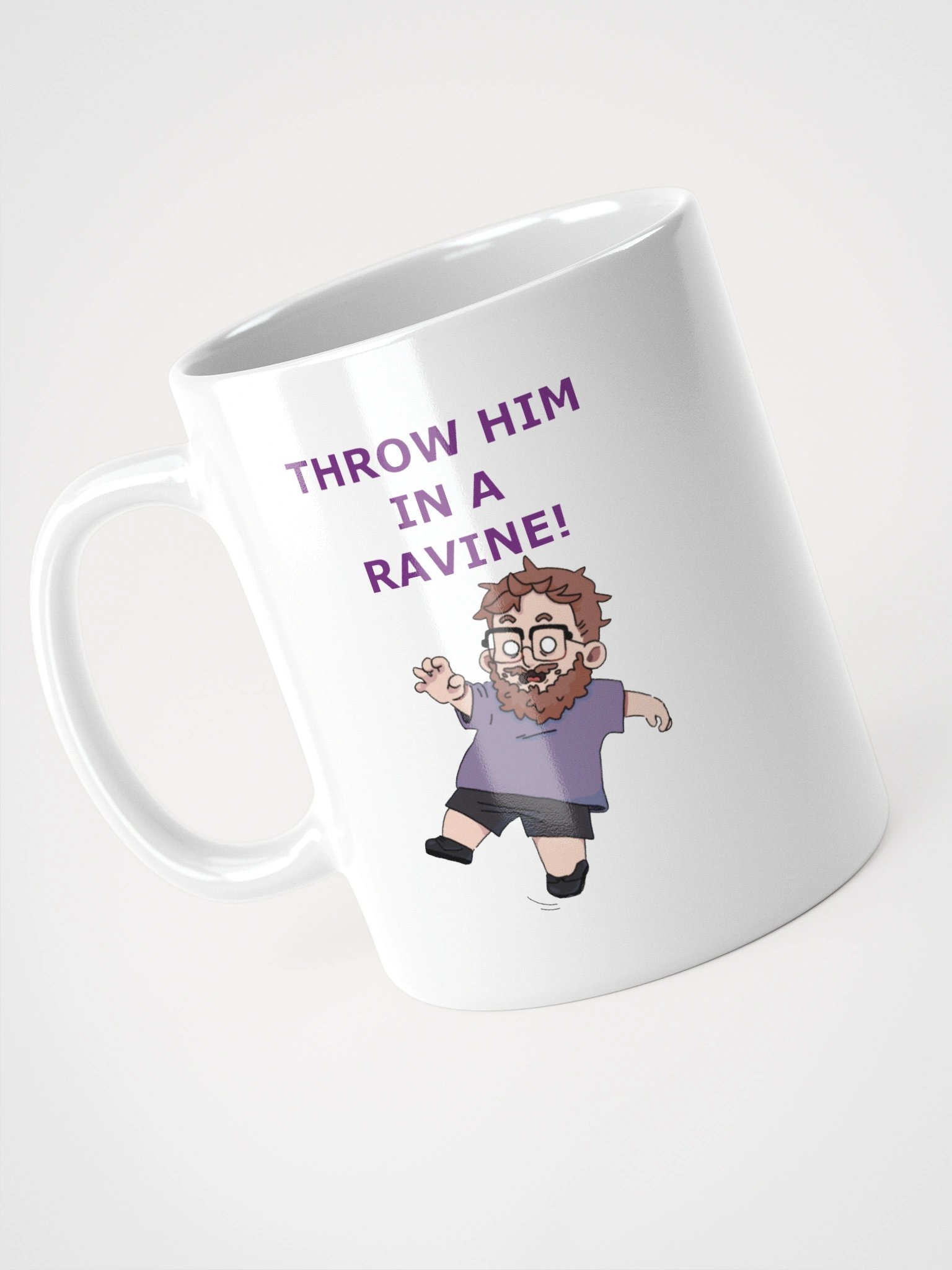 "Throw Him In a Ravine!" White Mug product image (4)