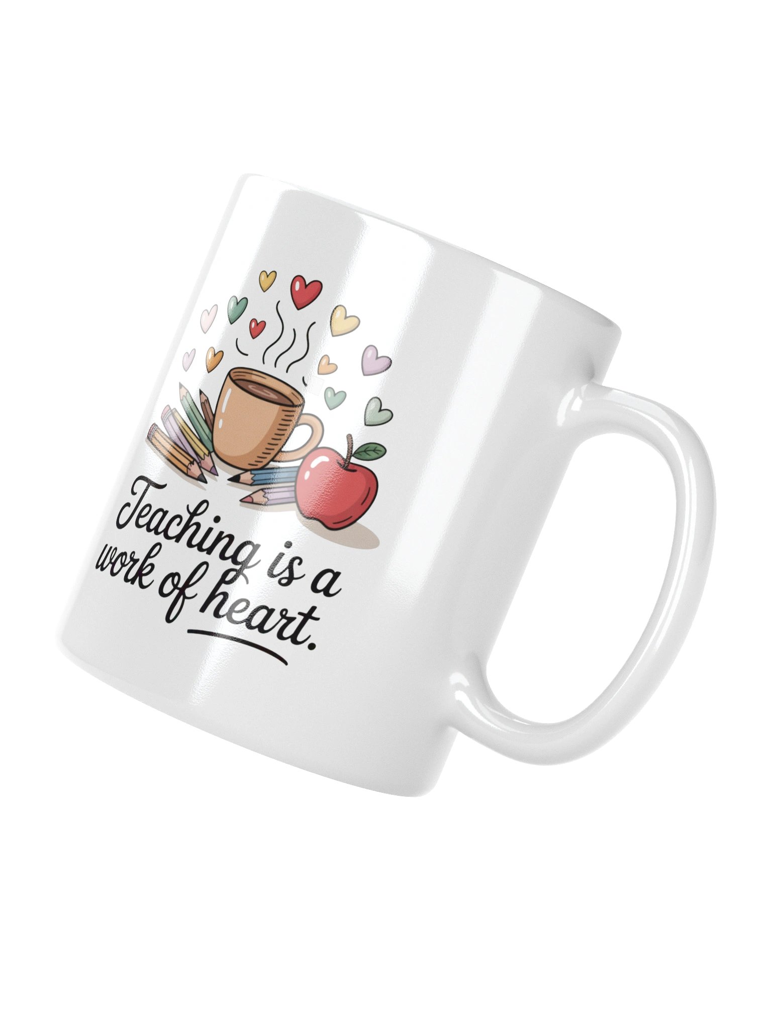 Teaching Is a Work of Heart Coffee Mug – Gift for Teachers product image (12)