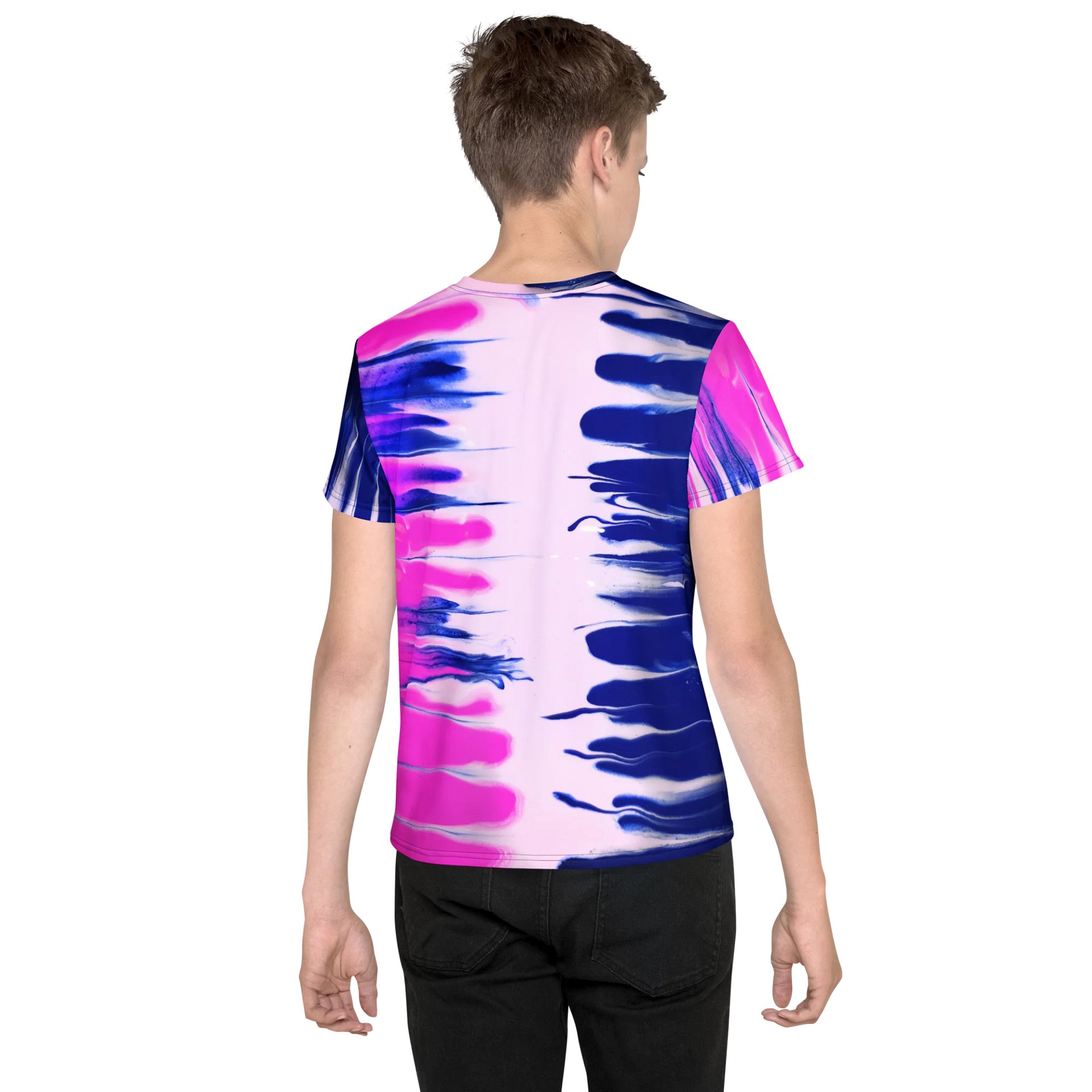 Transgender Flag Collection All-Over Print Youth Crew Neck T-Shirt by Sublicolor product image (2)