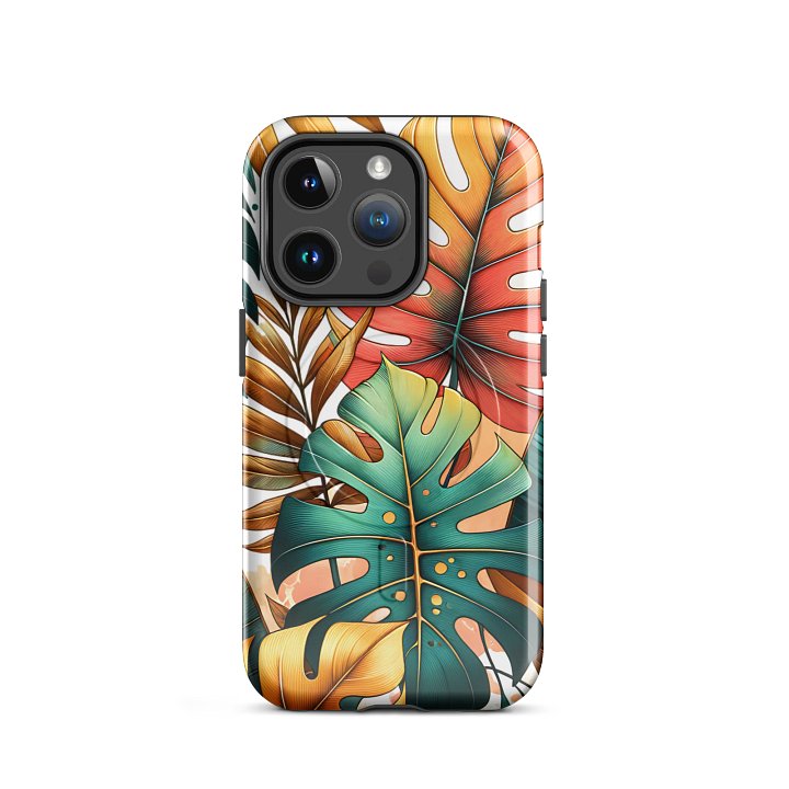 Tropical Leaves Tough Magnetic MagSafe® iPhone® 14, iPhone 15, iPhone 16, iPhone 17,Pro, Pro Max, Plus product image (2)
