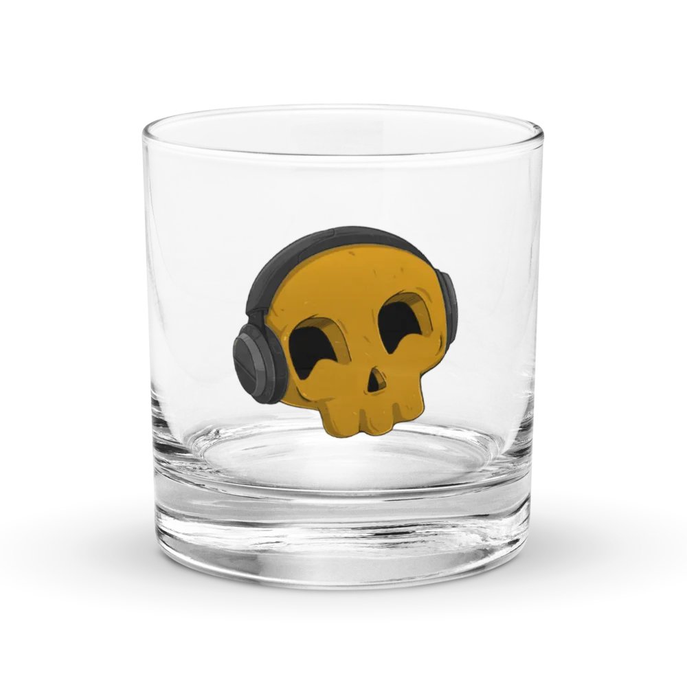 Don't Worry, Be Happy Skull Kid Rocks Glass product image (1)