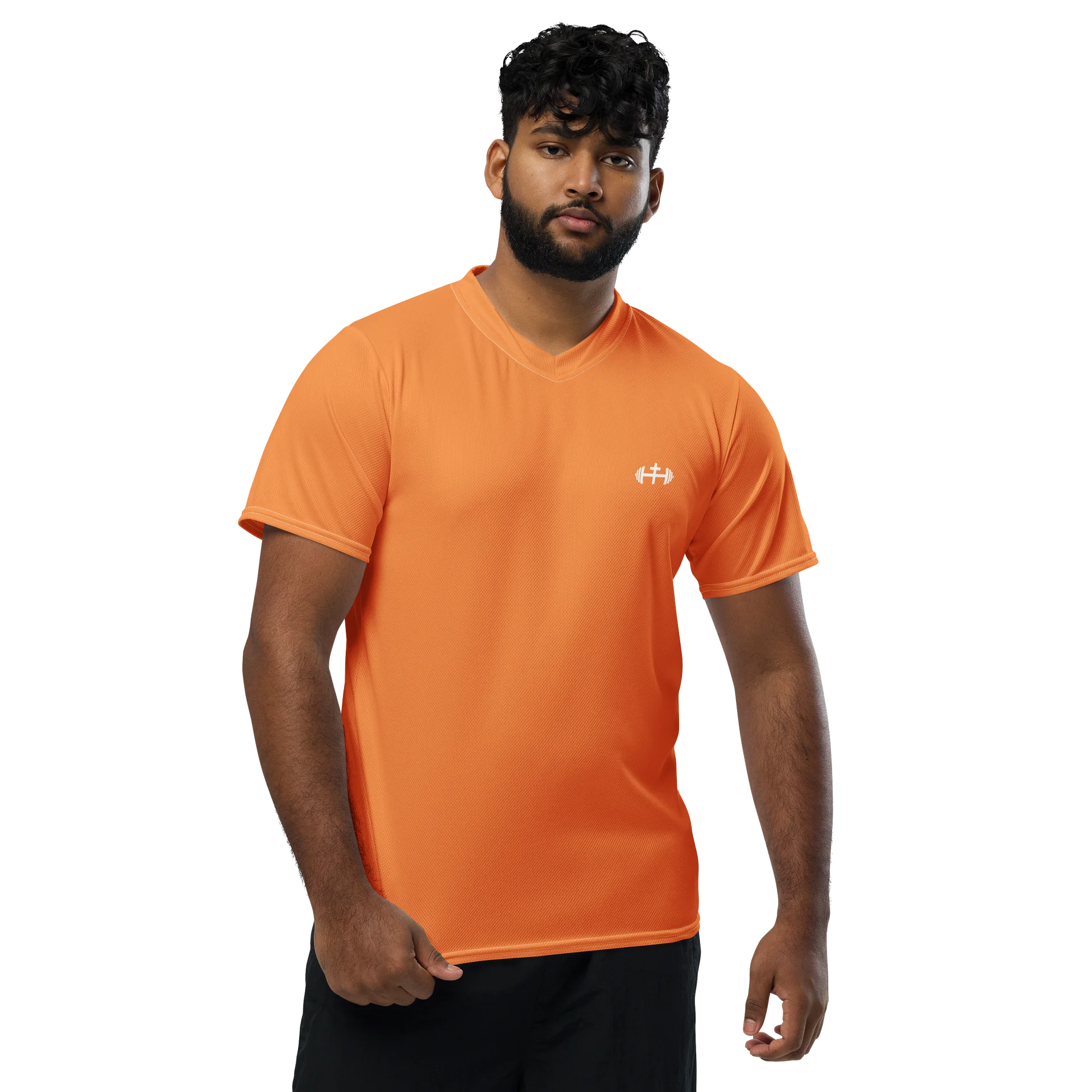 His House Mens Performance V-Neck T-Shirt - Orange product image (1)