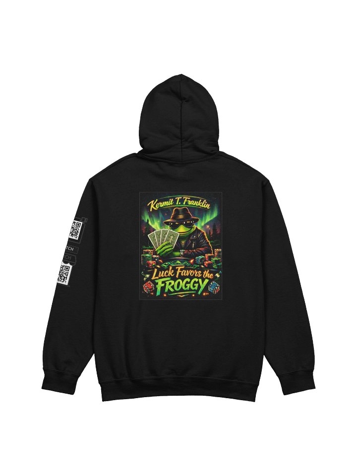 Chill Lucky Frog Hoodie w/QR product image (2)