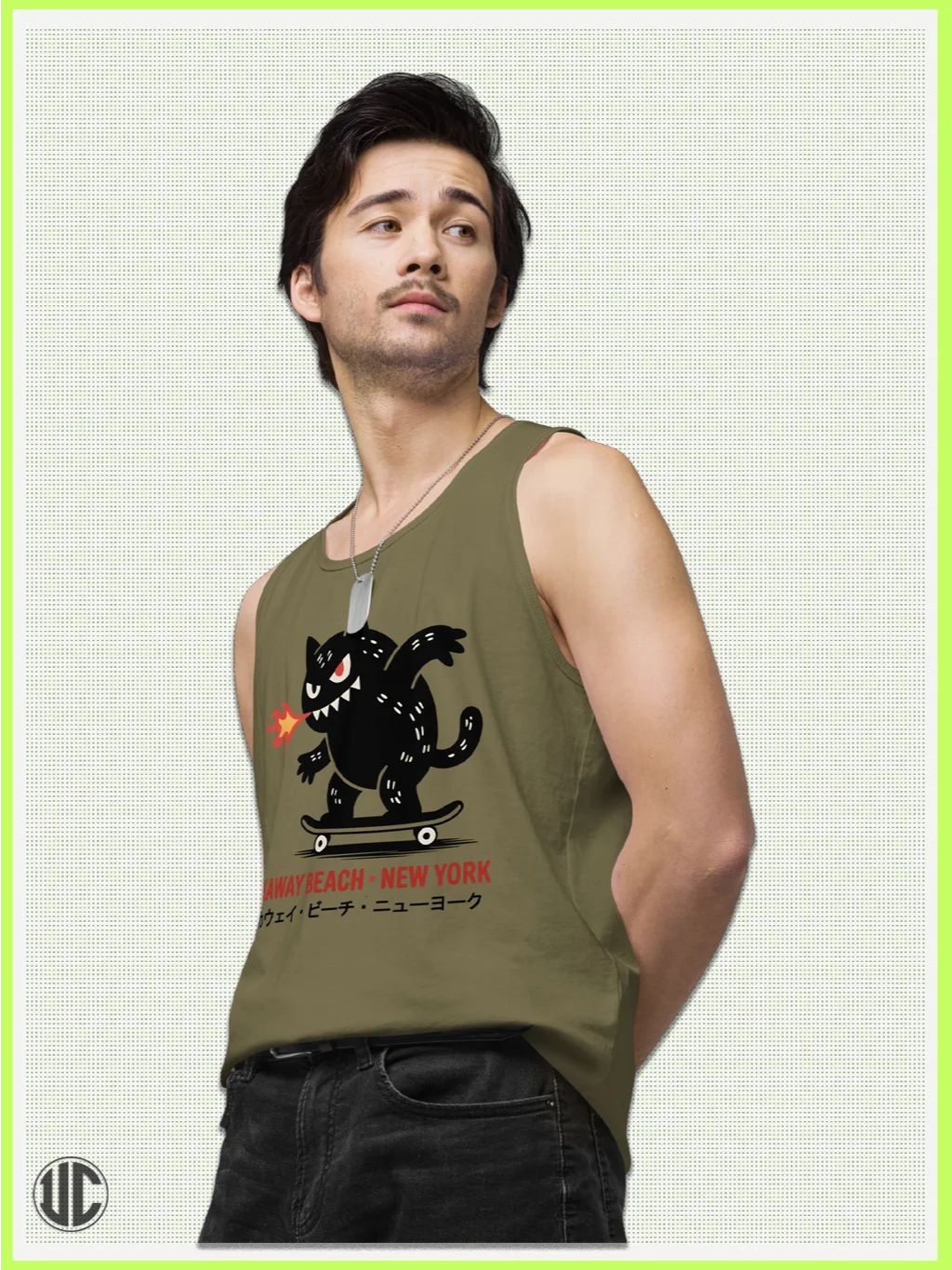 Rockaway Beach NY Skater – Men’s Tank Top product image (2)