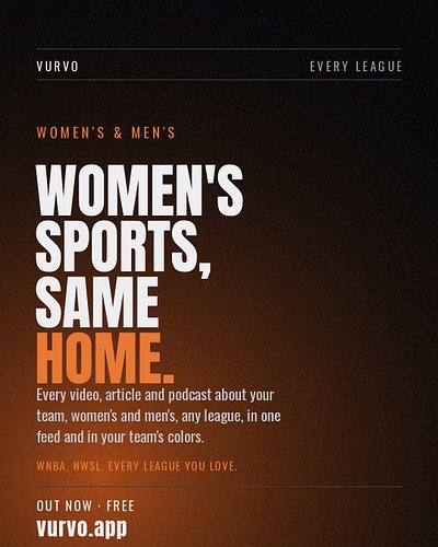 Women's sports, same home. 🏟️ WNBA, NWSL, every league, men's and women's, all treated the same. Every video, article and pod...