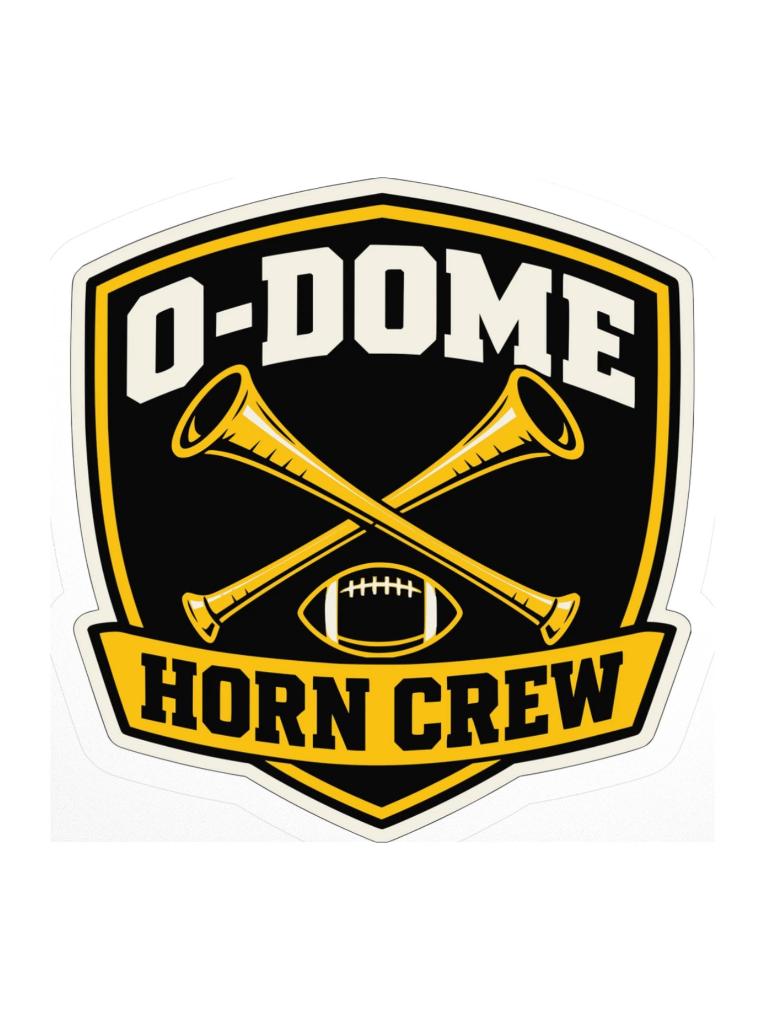 O-Dome Horn Crew Shield — Kiss-Cut Sticker product image (1)