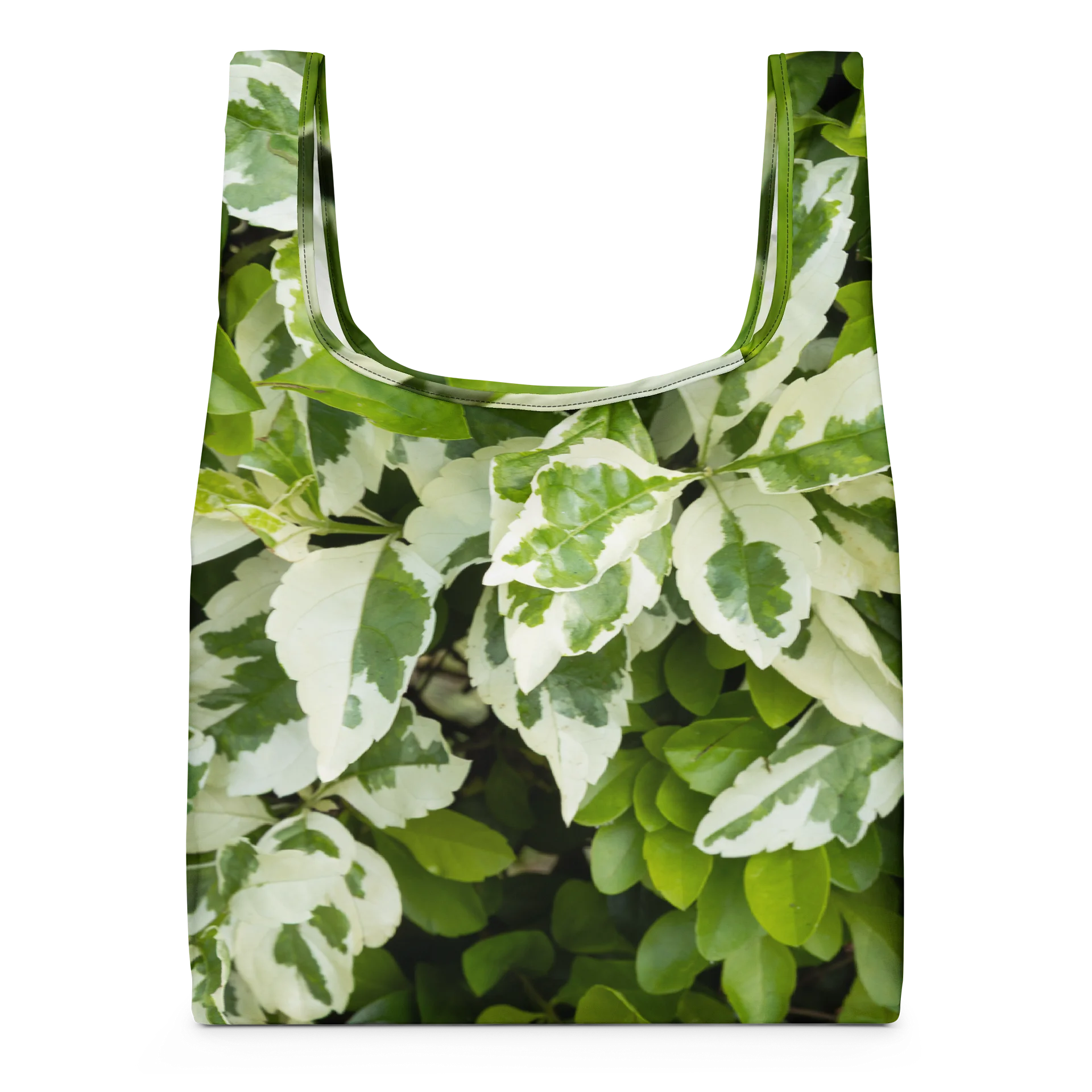 Moss & Parch All-Over Print Re-Usable Shopping Bag | Earthy Forest Green Grocery Tote product image (3)
