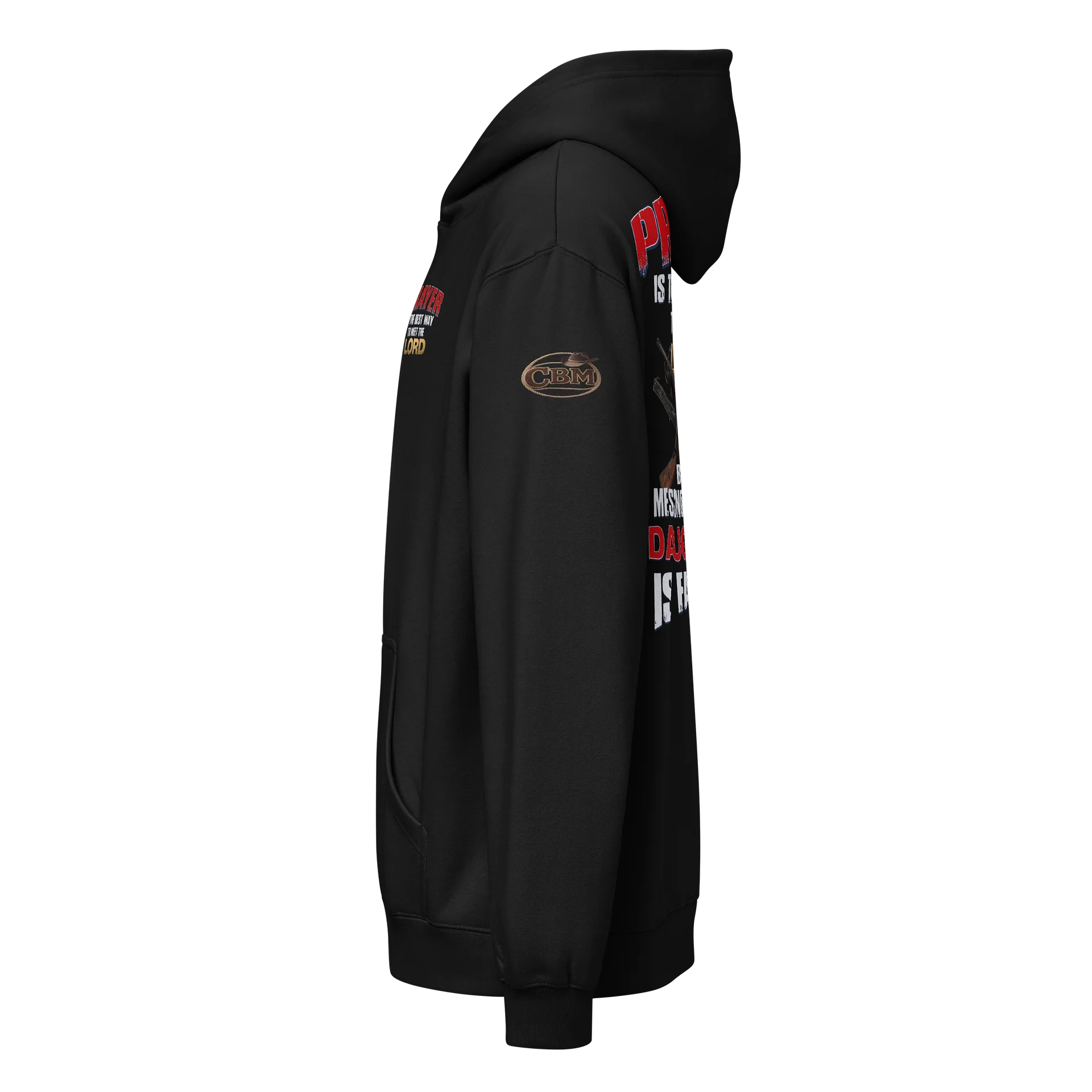 Country Dad Warning Label Hoodie product image (3)