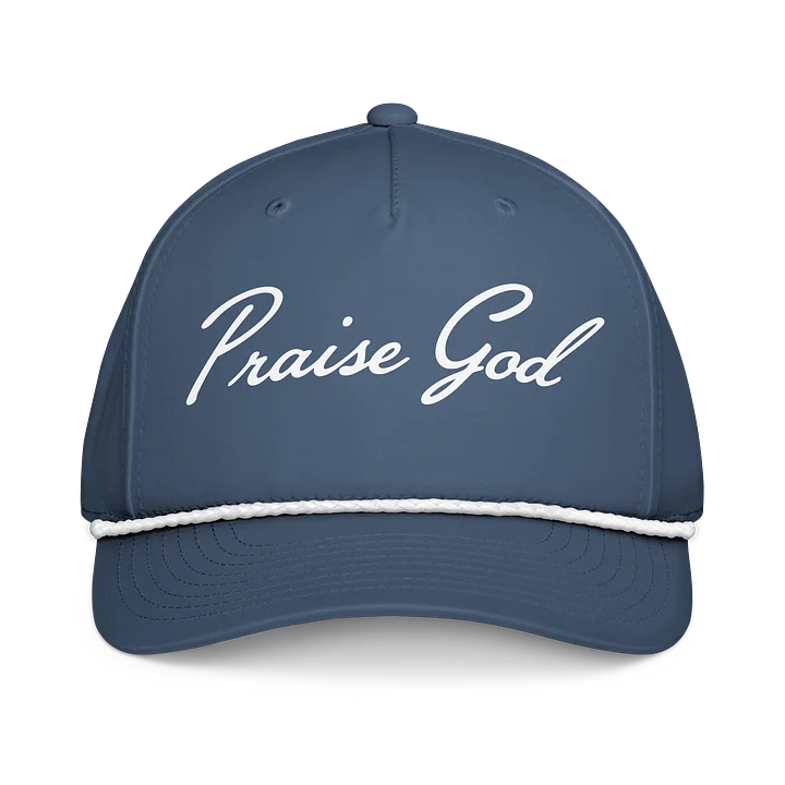 PRAISE GOD ESSENTIAL GOLF ROPE HAT - LIGHT BLUE product image (1)