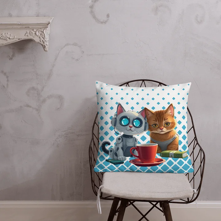 Premium Pillow-Cat & Bot product image (1)