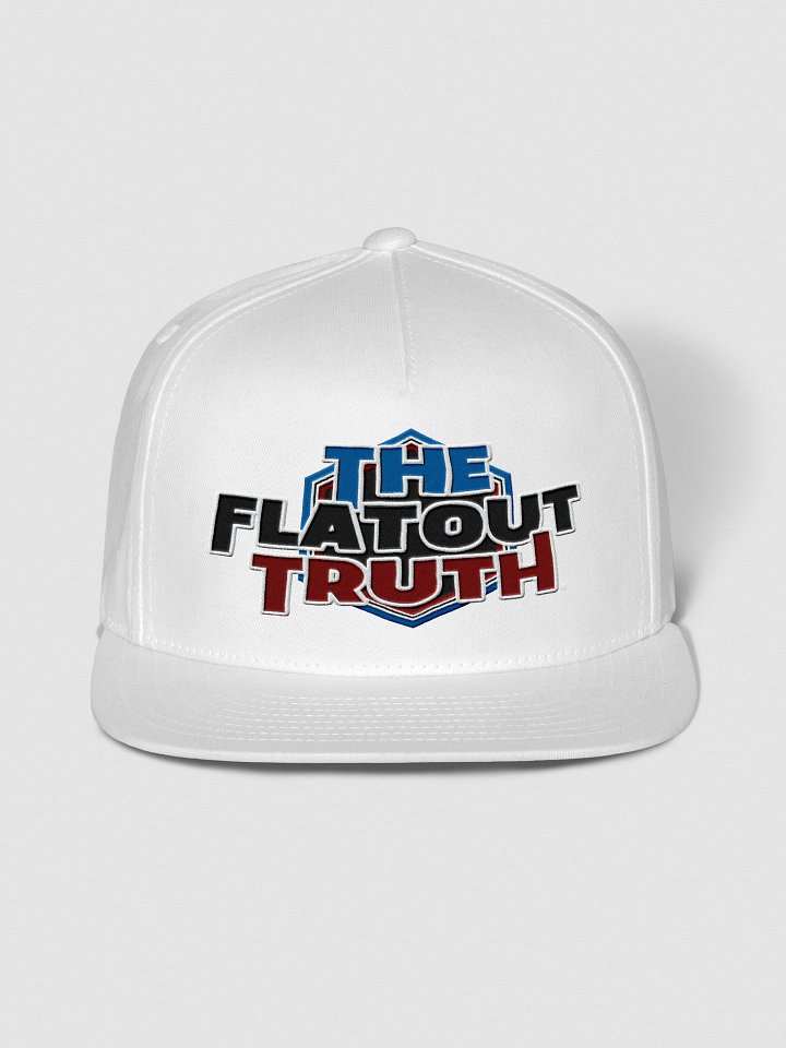 TFOT Embroidered Statement Blue Hex Flat Snapback Hat product image (1)