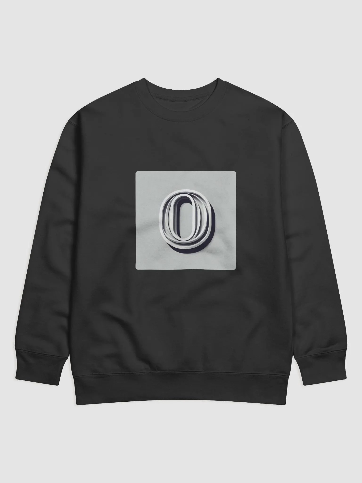 Dimensional Zero Premium Sweatshirt | AI Design initial O product image (1)