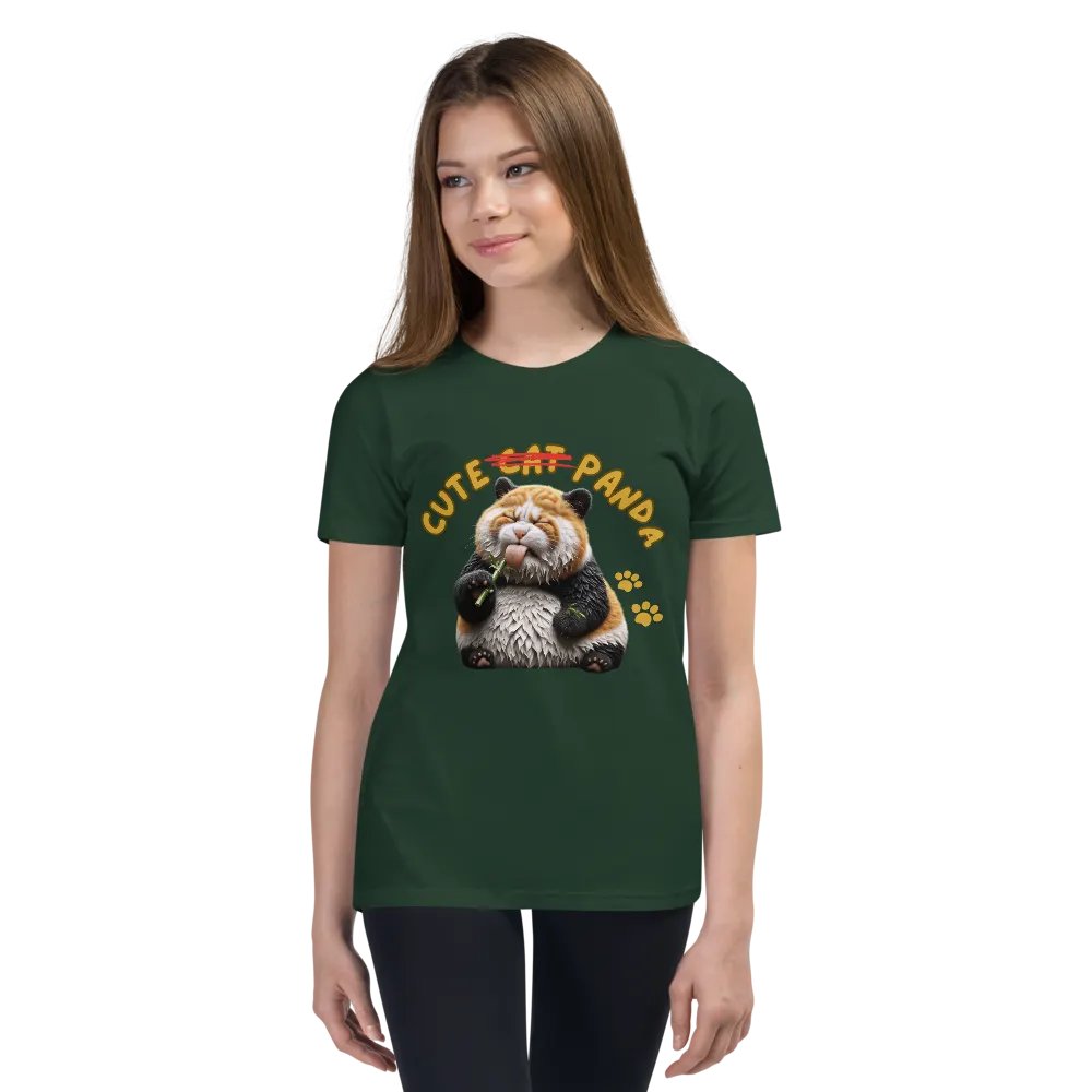 'Cute Not Cat But Panda' Youth T-Shirt 🐱🐼😄 product image (3)