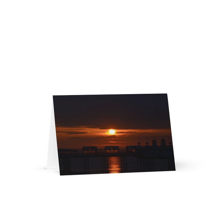 British Pier Early Sunrise (Greeting Card) product image (1)