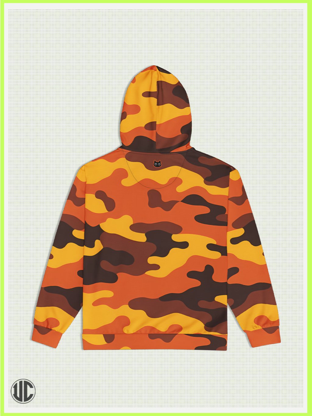 UnkoCon – Savage Sunset Orange Camo Zip Hoodie product image (2)