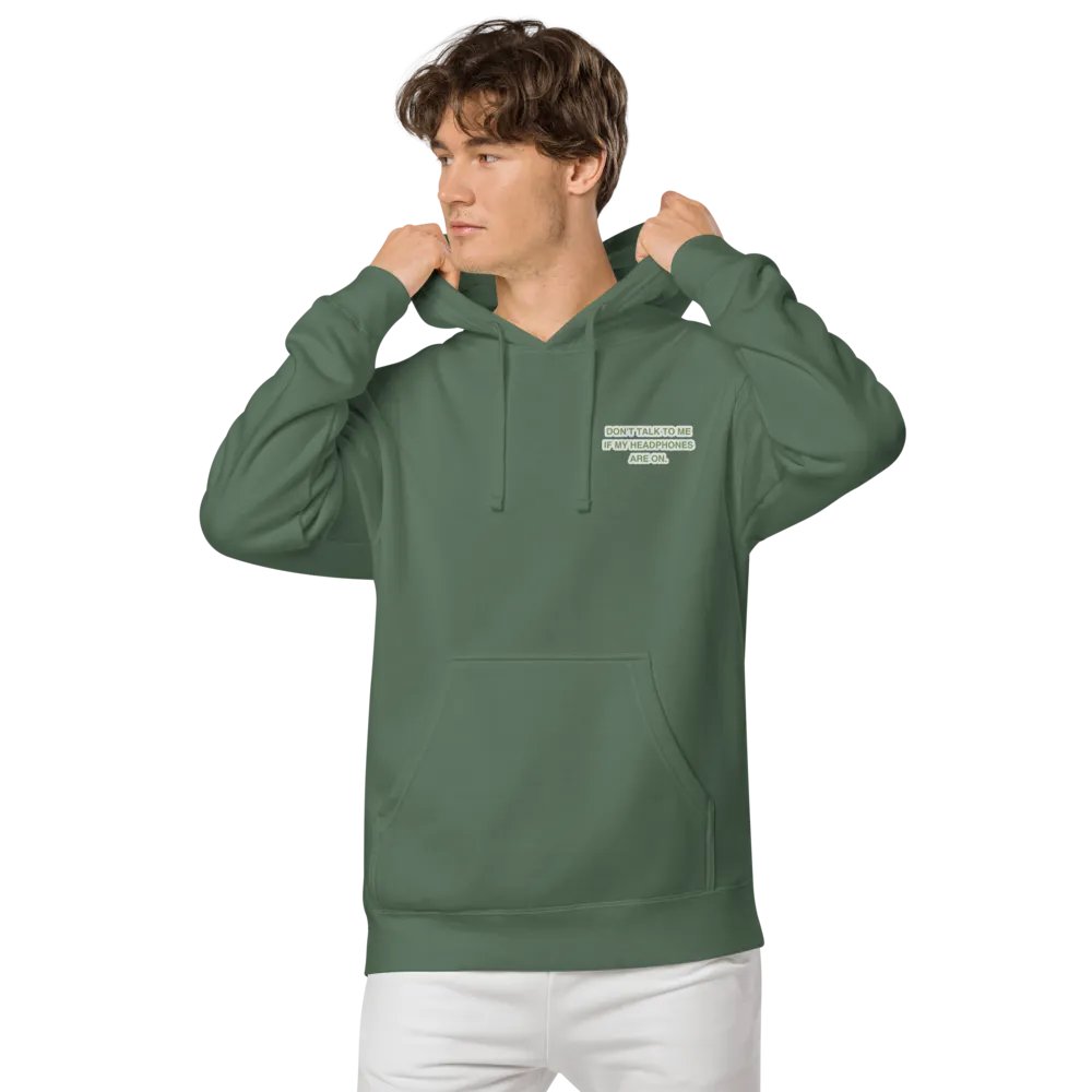 L.C. HEADPHONES ON (bubble design) embroidered pigment hoodie product image (7)