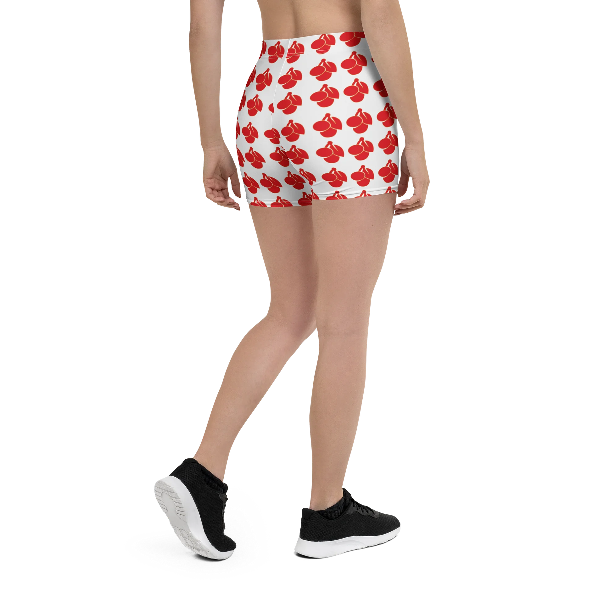 cherry logo all over print ladies shorts product image (2)