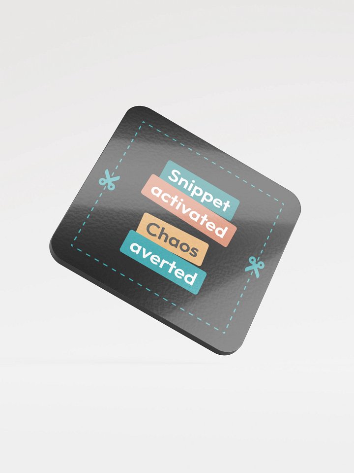 Snippet Activated Dark Coaster product image (1)