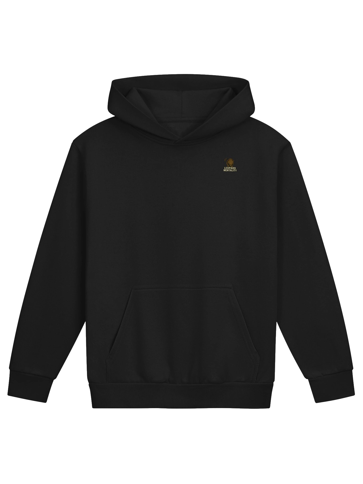 Leopard Mentality™ Calligraphy Hoodie | Urban Streetwear Black Pullover product image (5)