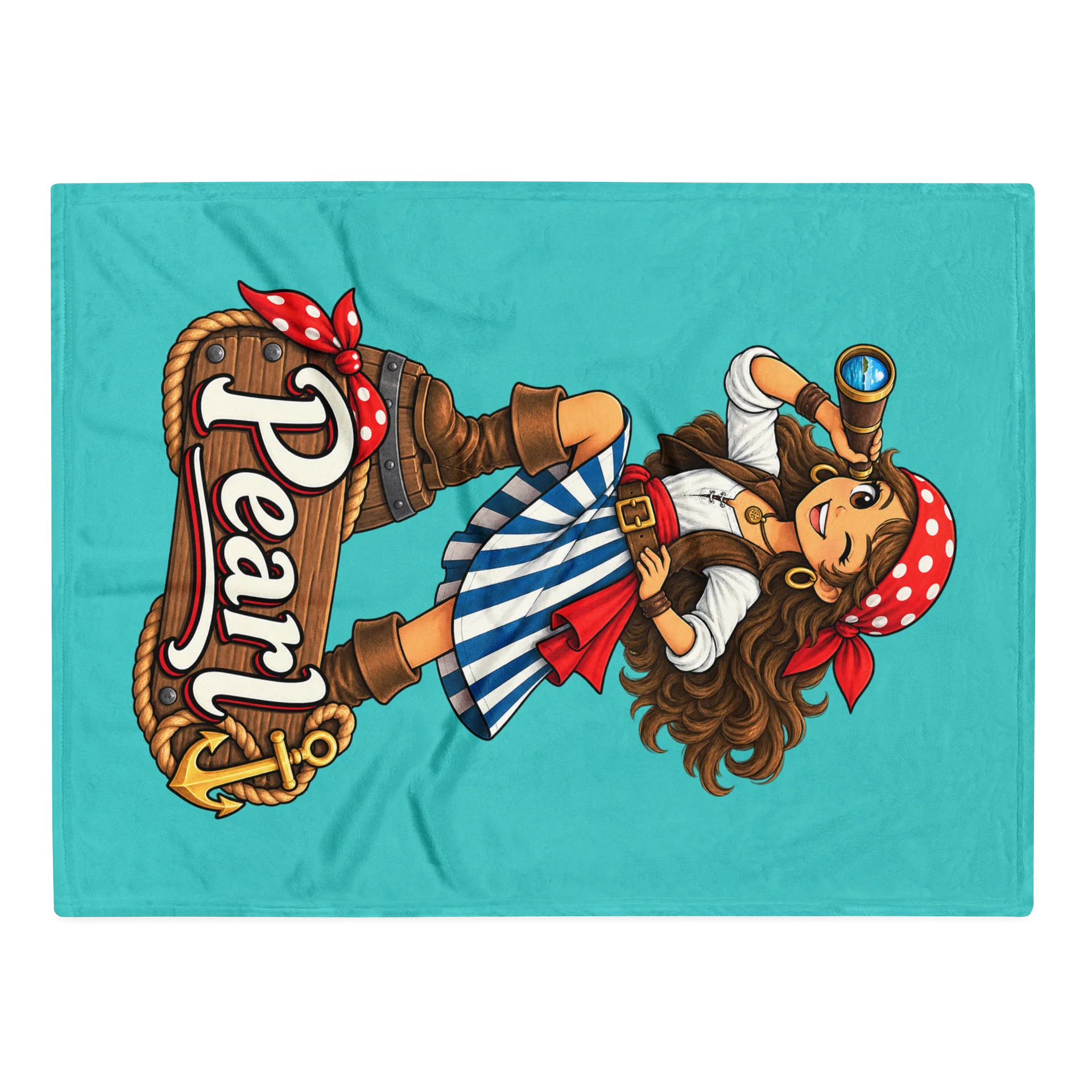 Pearl - Throw Blanket - Dark Teal product image (1)