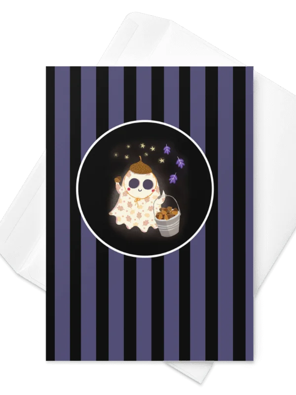 Little Ghost Fall Harvest Haunt - Greeting Card product image (1)