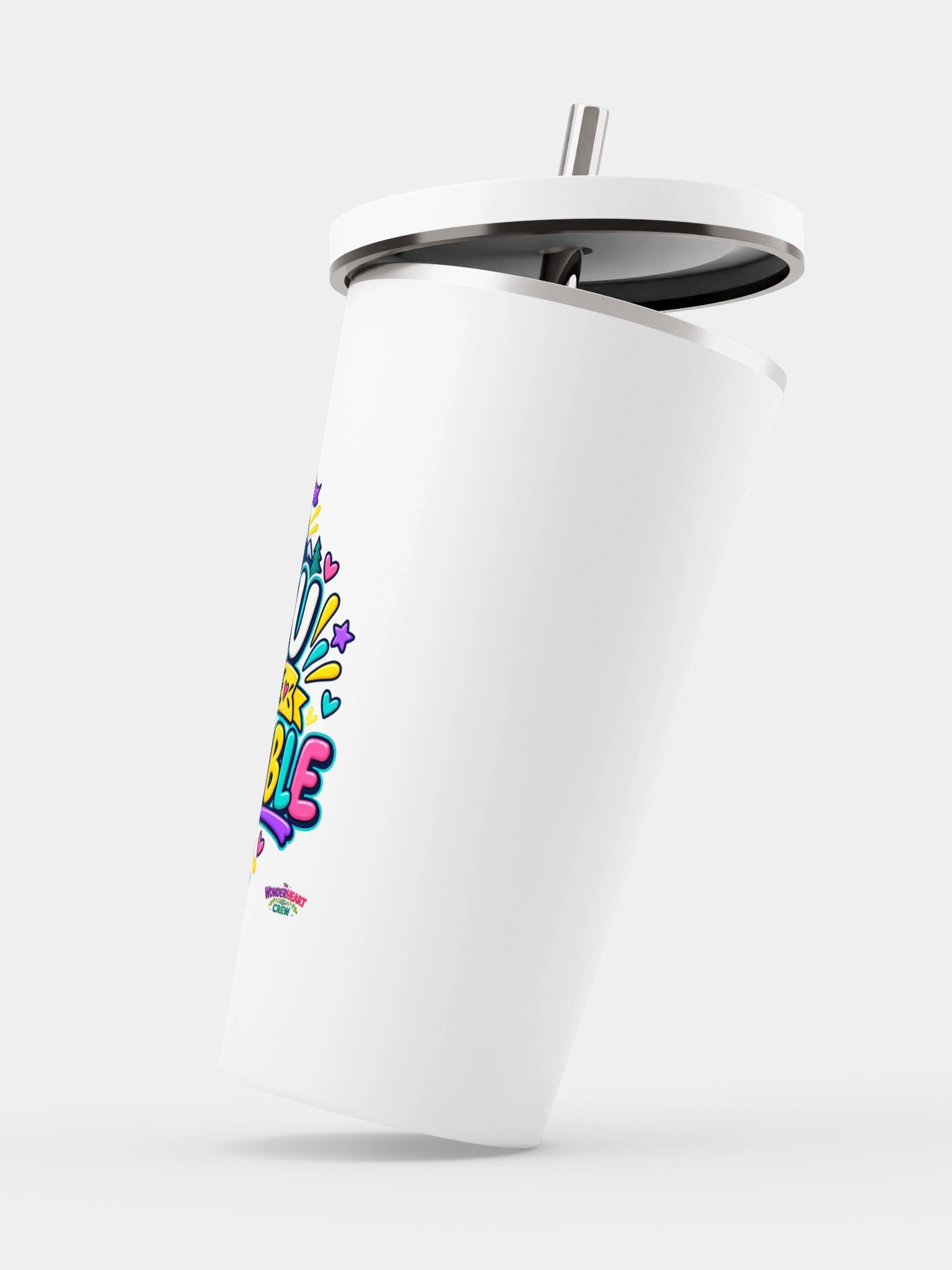 Stainless Steel Insulated Inspirational Tumbler with a Straw - You Are Capable product image (3)