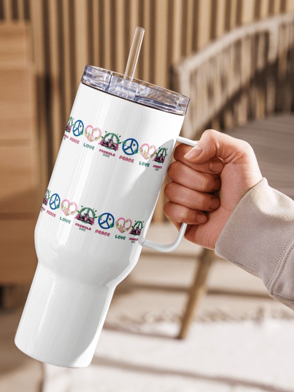 Peace Love F1 Travel Mug product image (2)