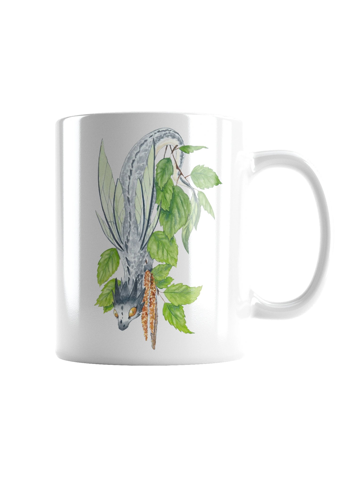 Birch Tree Dragon White Mug product image (2)
