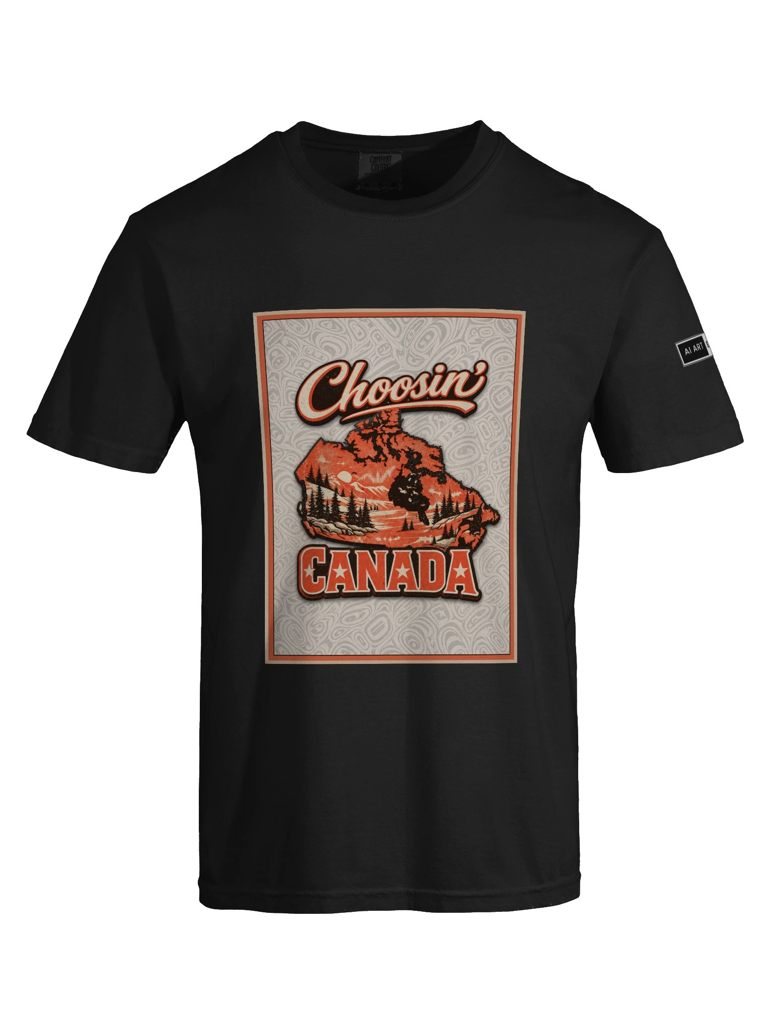 "CHOOSIN' CANADA" 100% cotton T-shirt product image (3)