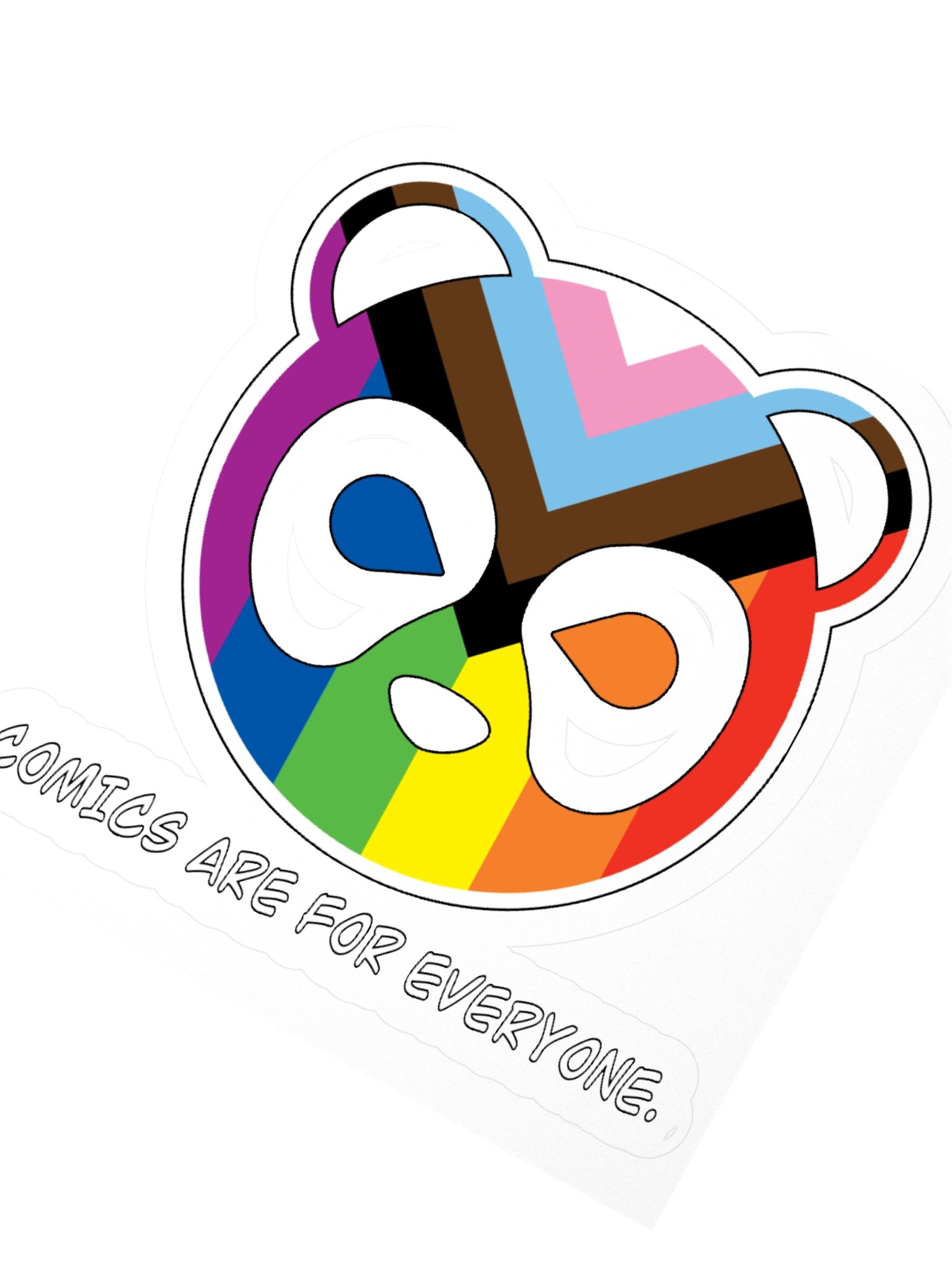 Comics Are For Everyone Progressive Pride Sticker product image (5)