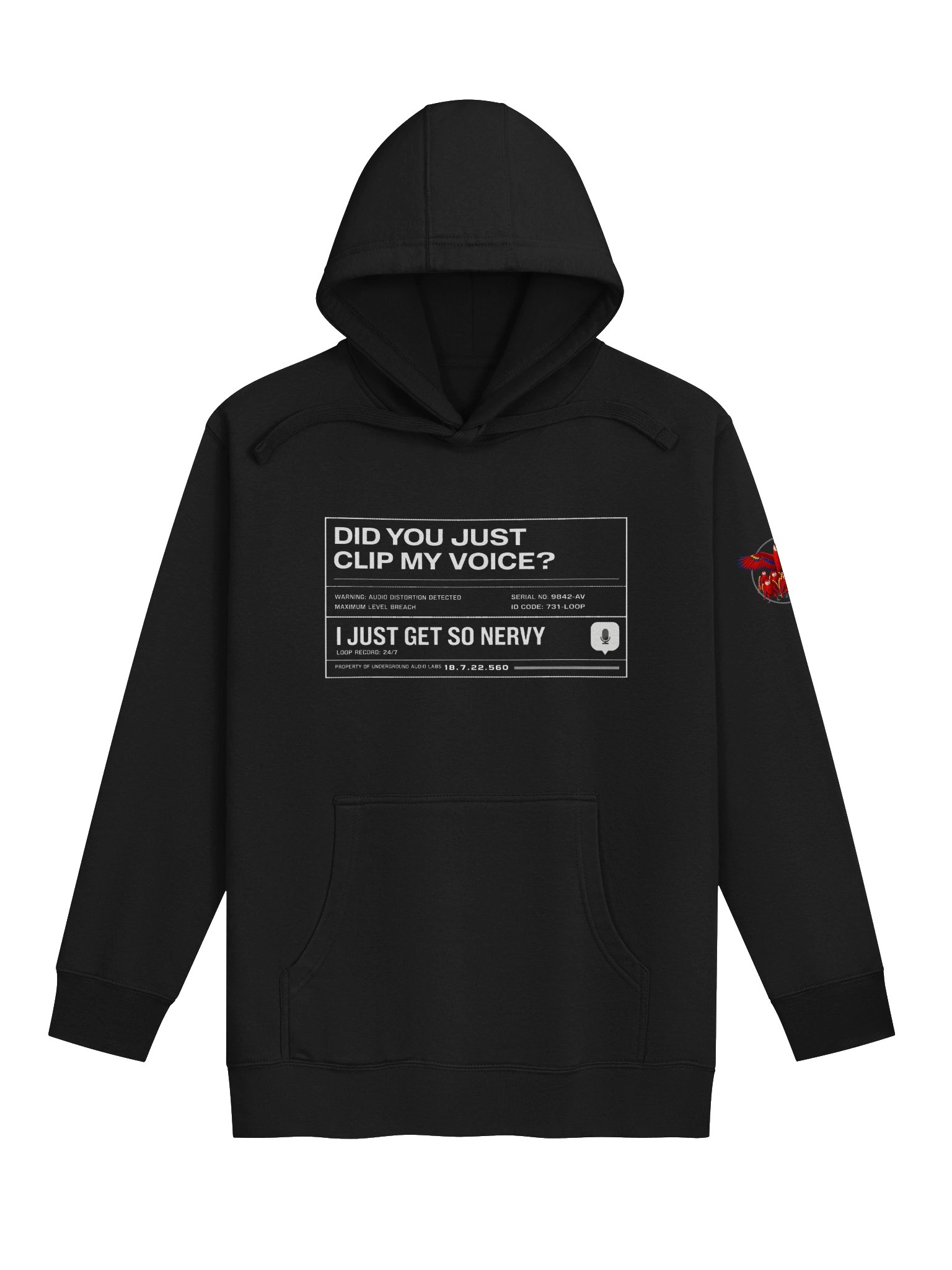 (Adult) Parrot - Did You Just Clip My Voice - I Just Get So Nervy - Hoodie product image (1)