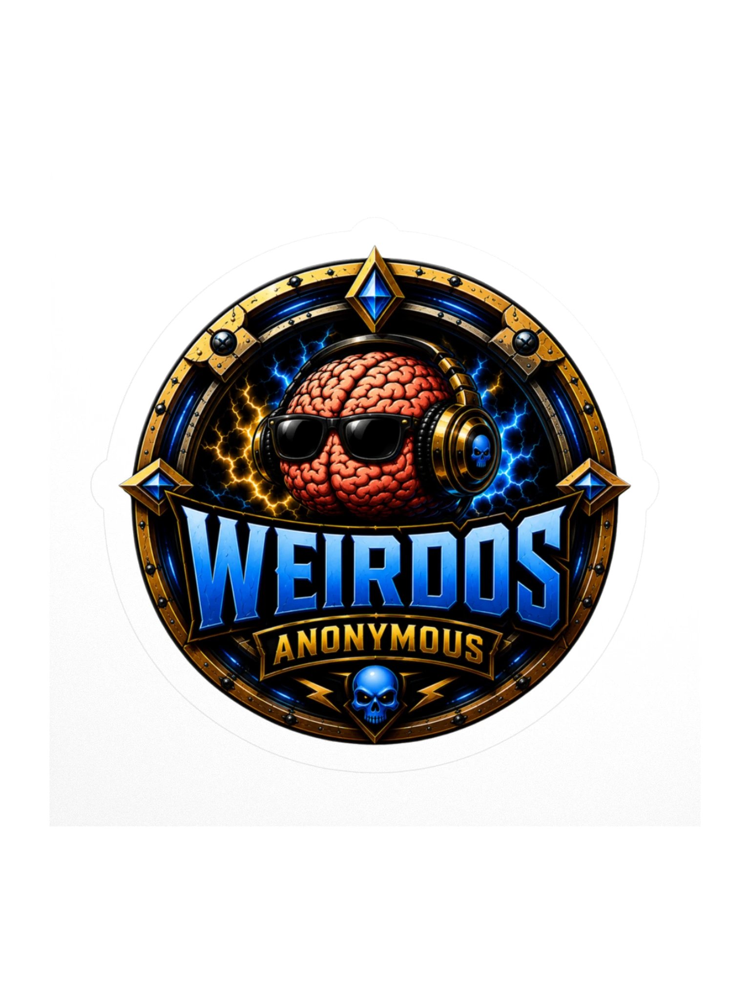 Beard__Oh Weirdos Anonymous Kiss Cut Stickers product image (1)