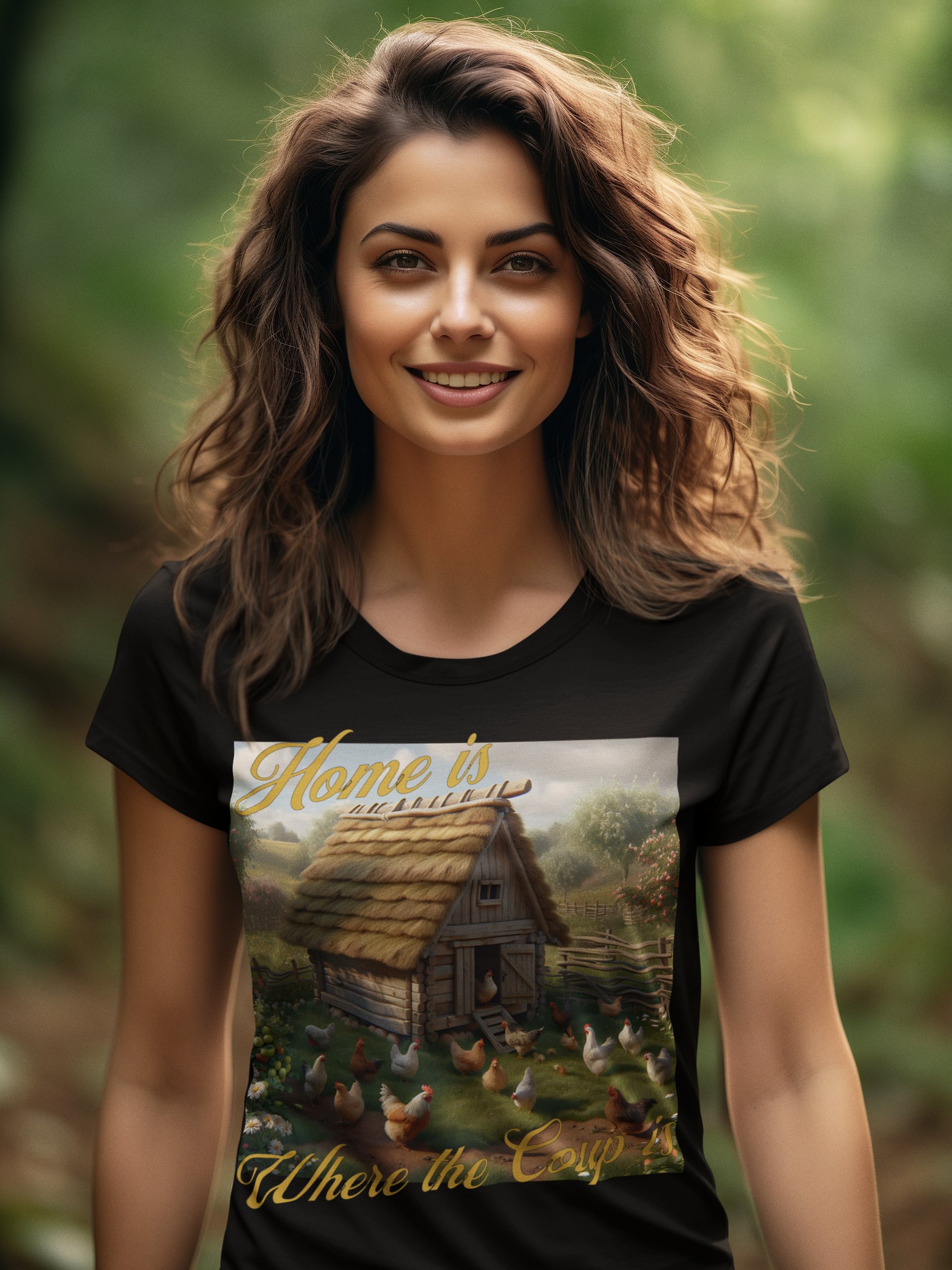 Home is Where the Coup is T-Shirt | Coop Life, Home Life | Farm Life, Chicken Life | Where the Chickens Roam | Happy Hens, Happy Home | Chicken Life, Country Life | Home with My Chickens product image (1)