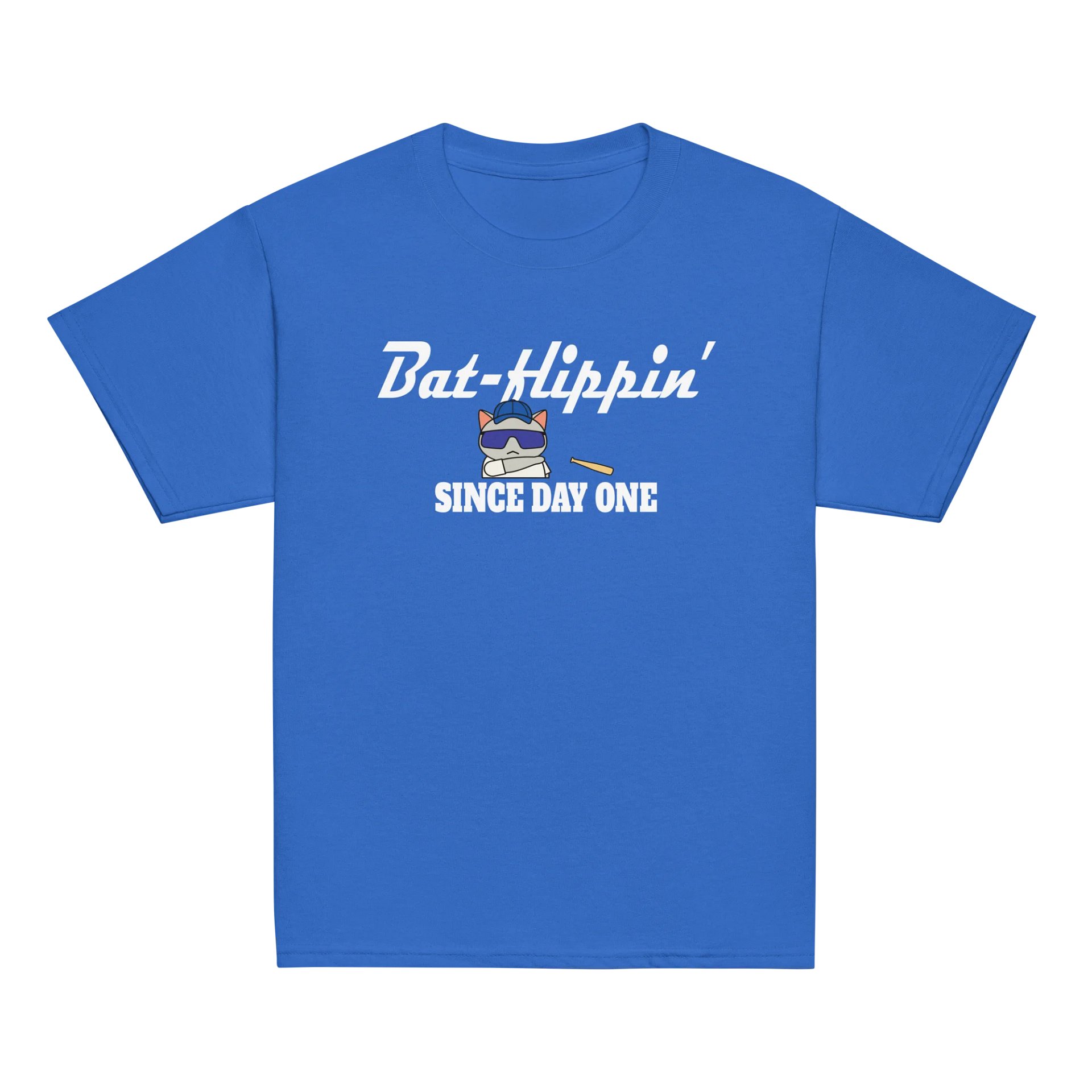 Baseball Cat (Bat-flippin' Since Day One) - Unisex Youth Heavyweight T-shirt product image (2)