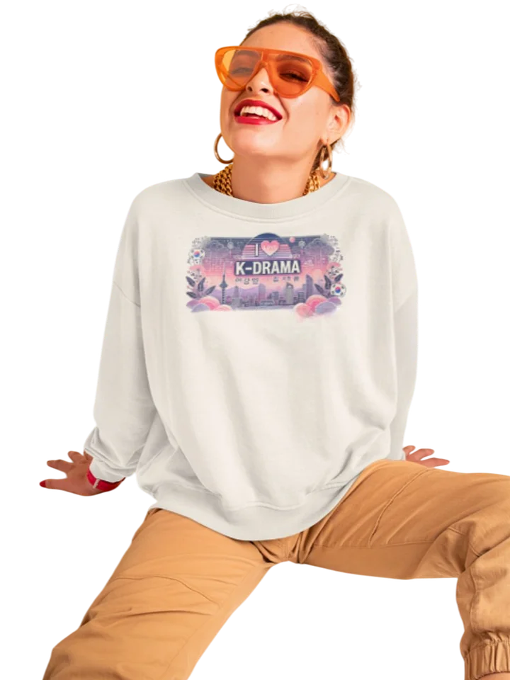 I love K-Drama Skyline Korea Sweatshirt product image (6)