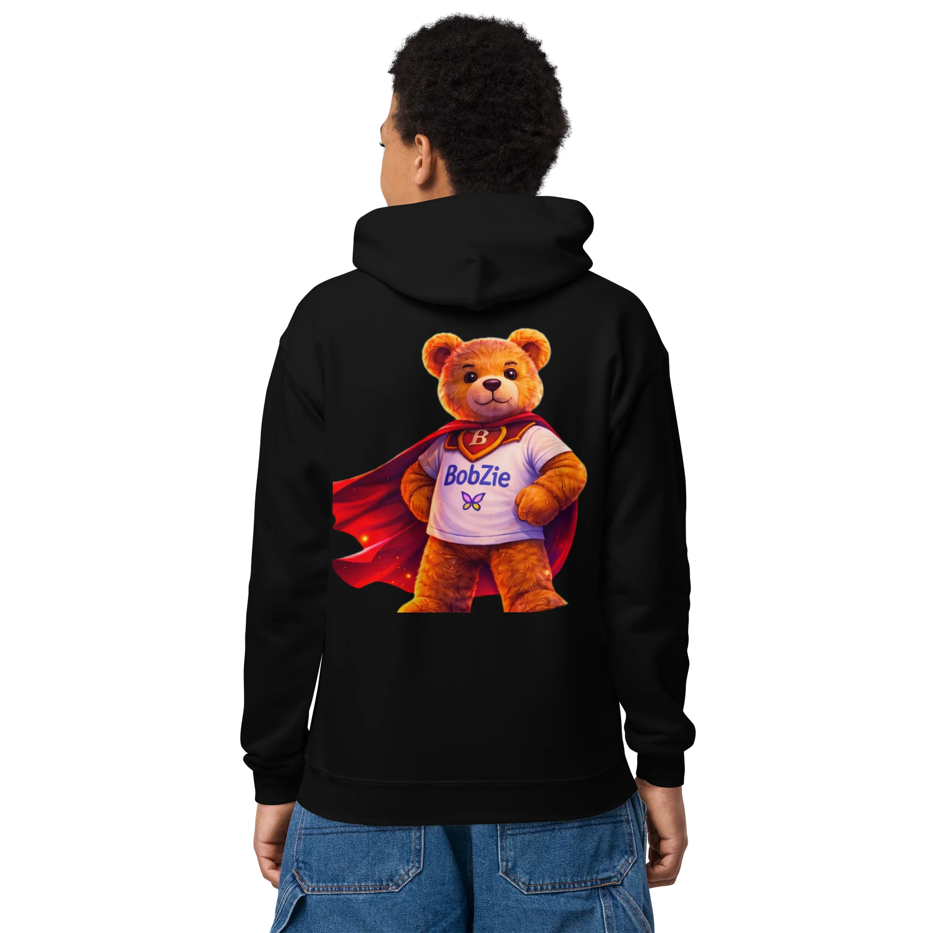 Bobzie Superhero Youth Hoodie | Brave By Nature Edition by FayzieBobs product image (2)