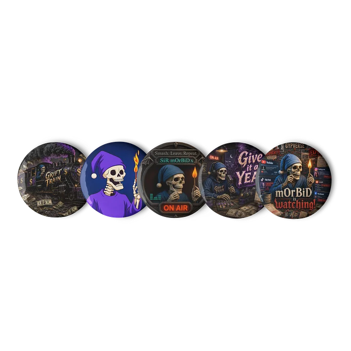 "mOrBiD" Set of Pin Buttons product image (2)