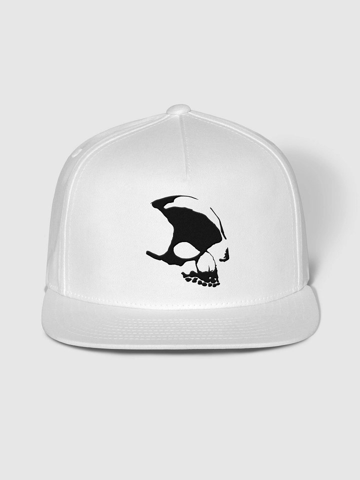 Armada Skull Yupoong Flat White Snapback Cap product image (1)