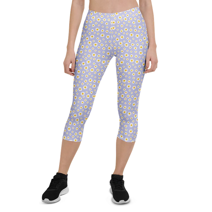 Comfortable Capri Leggings in Chamomile Print product image (1)