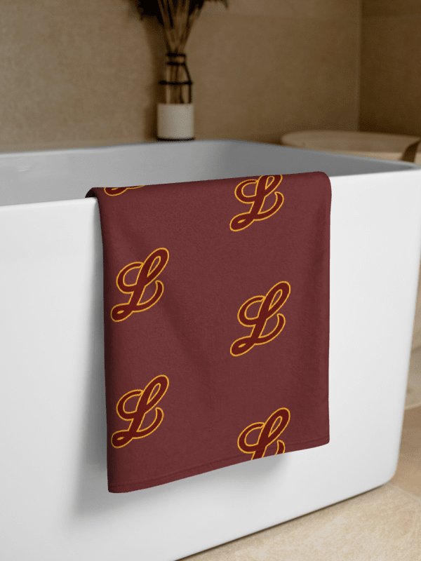 Cursive "L" Sublimated Towel product image (2)