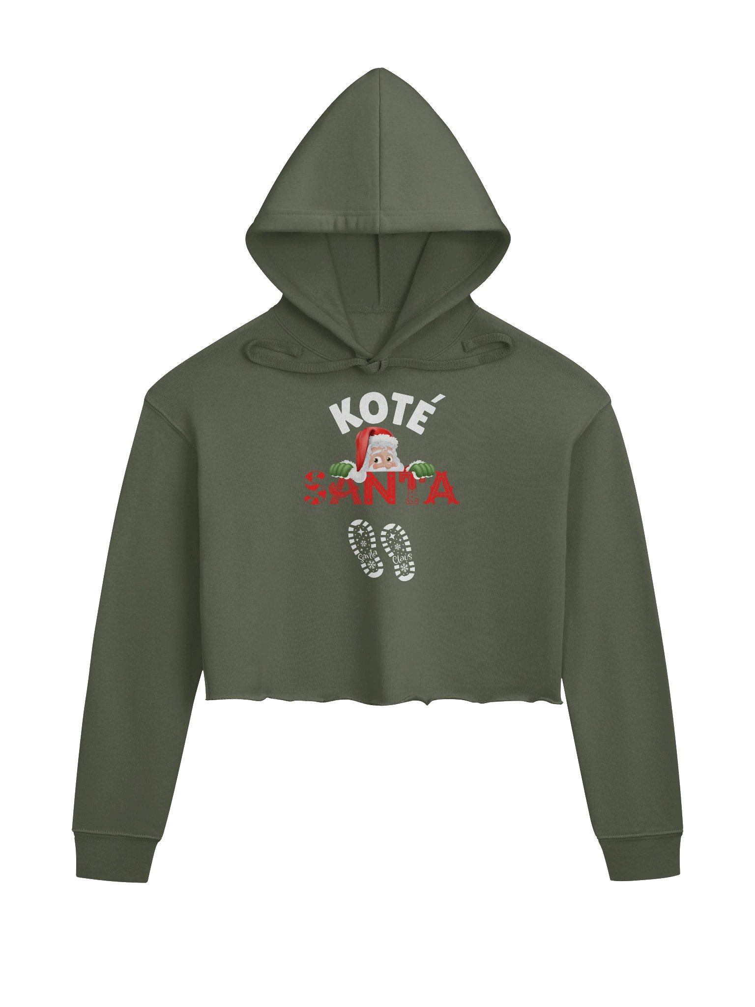 Peekaboo Santa Cropped Hoodie product image (5)