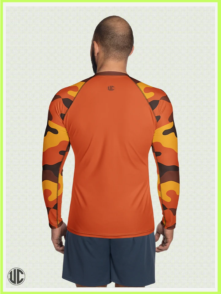 Savage Sunset Orange Camo – Men’s Rash Guard product image (2)