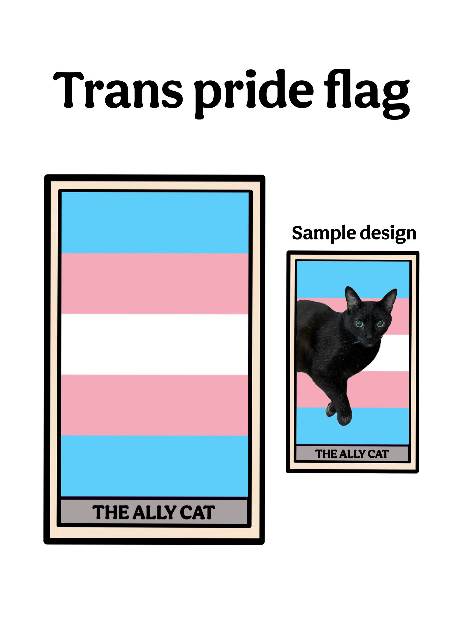 Custom digital artwork: The Ally Cat product image (5)