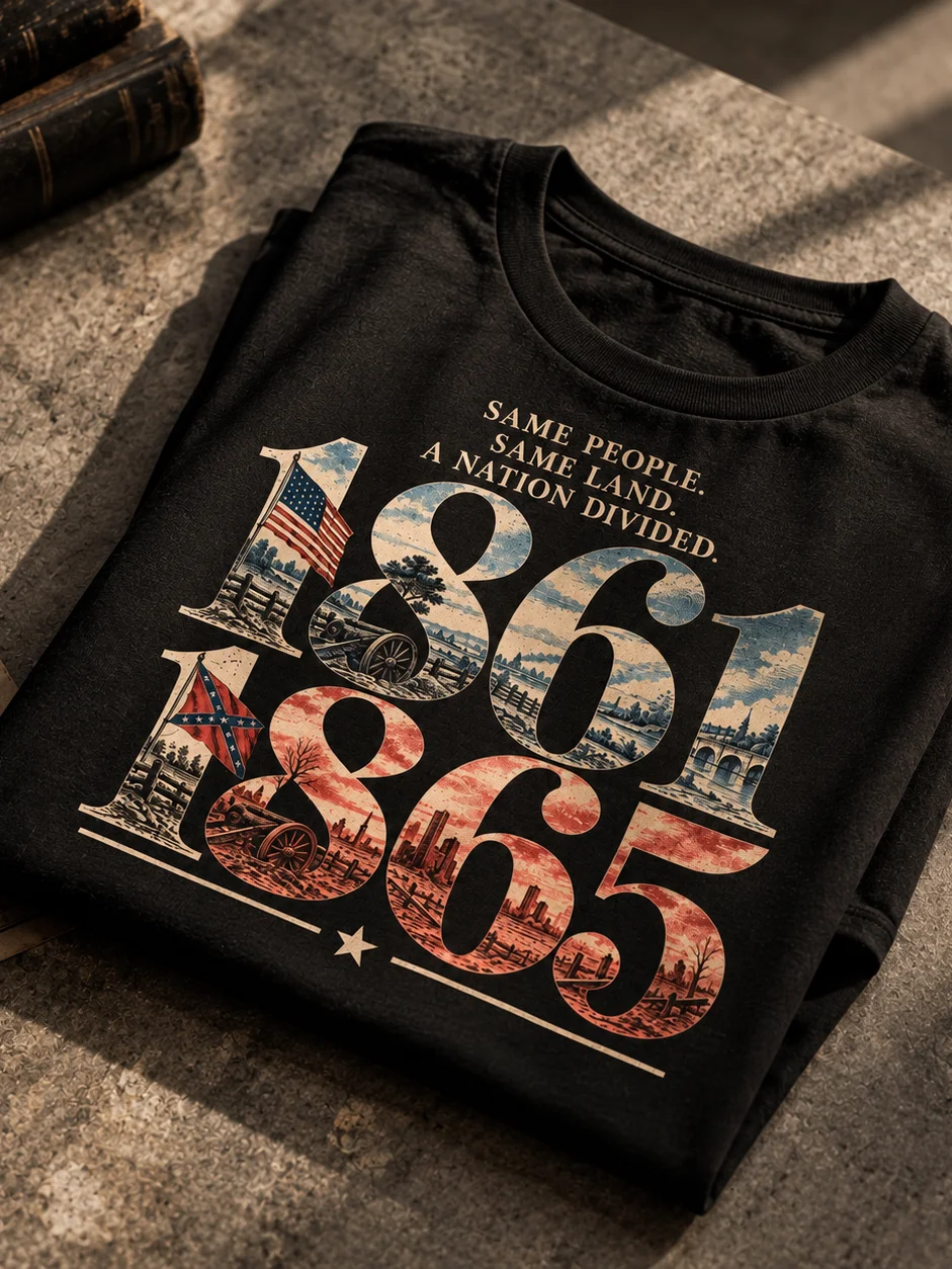 A Divided Nation Civil War T-Shirt product image (3)